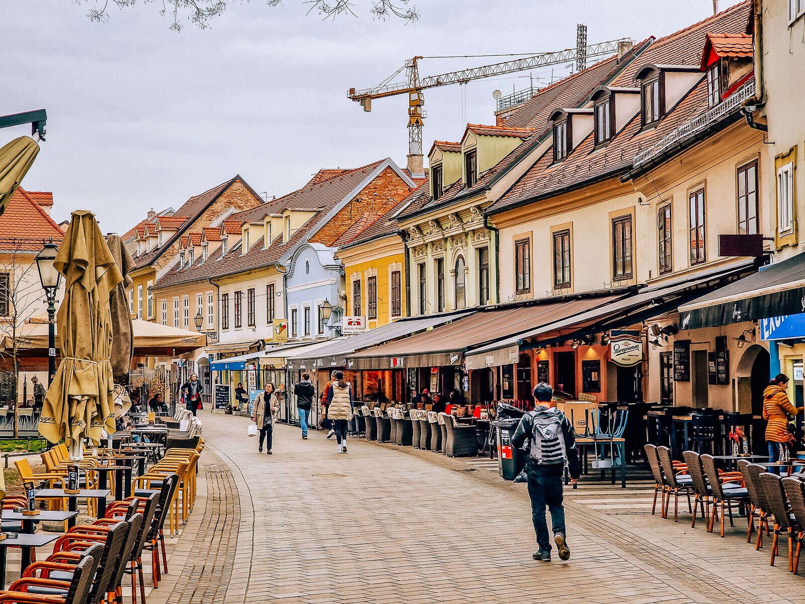 Walk in the center of Zagreb